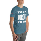 Talk Torque to Me Unisex t-shirt-Grease Monkey Garage