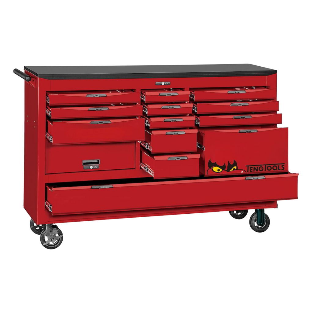 Teng Tools 67 Inch Wide 3 Bay 13 Drawer Roller Cabinet - TCW814N-Tool Storage-Grease Monkey Garage