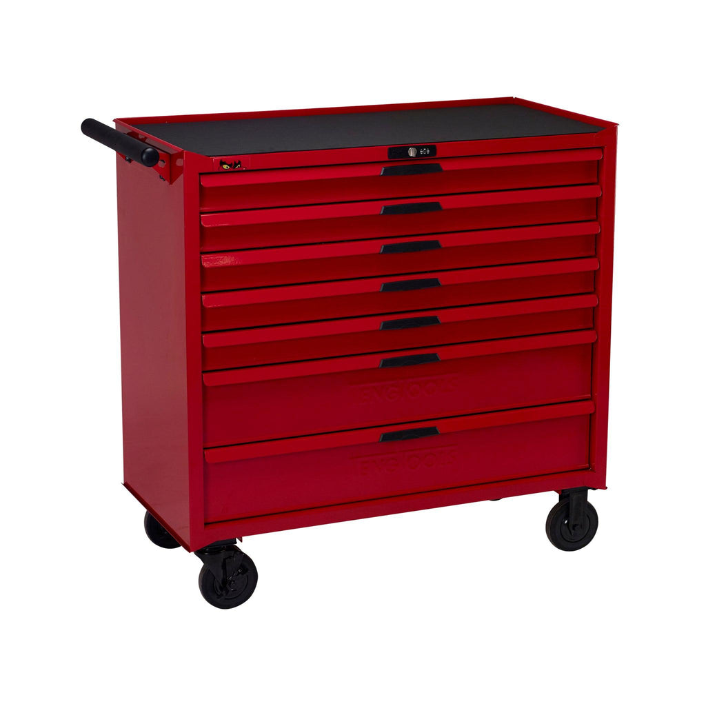Teng Tools 7 Drawer 37 Inch Wide Heavy Duty Roller Cabinet Tool Chest / Wagon - TCW207N-Tool Storage-Grease Monkey Garage