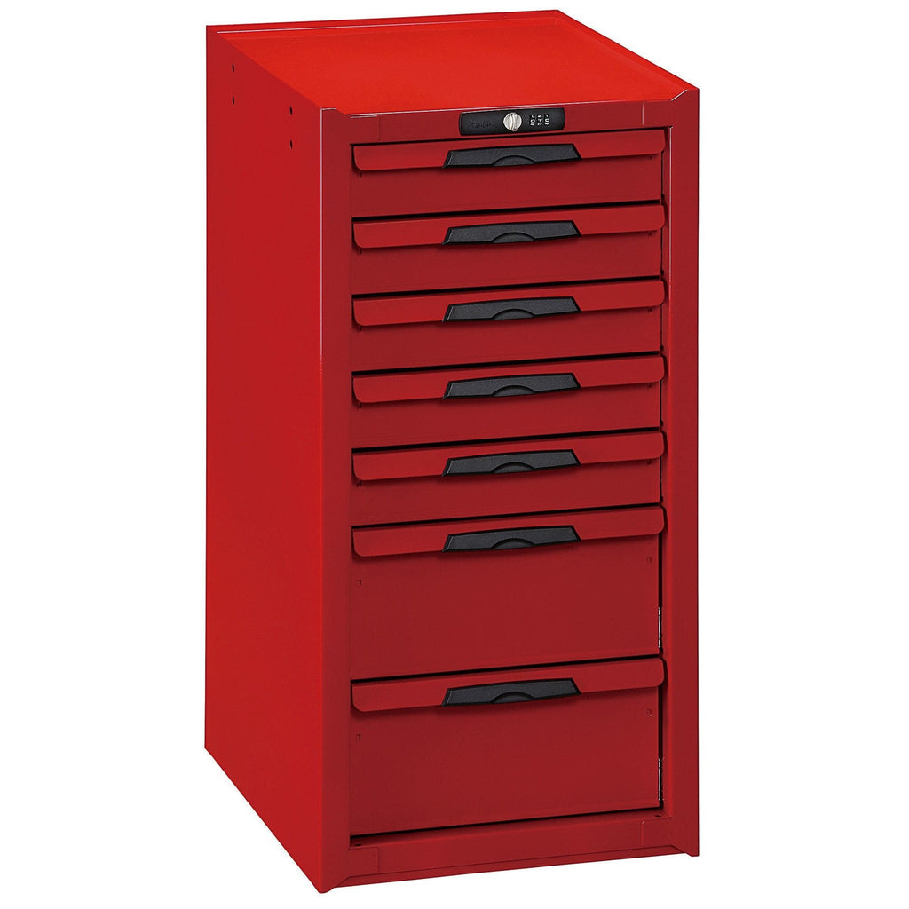 Teng Tools 7 Drawer Secure Lockable Side Cabinet (For Teng Tools Roller Cabinets) - TCW-CAB01-Tool Storage-Grease Monkey Garage