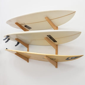 TidyTimber Surfboard Storage Wood Rack | Holds 3 Surfboards-Wall Mounted-Grease Monkey Garage