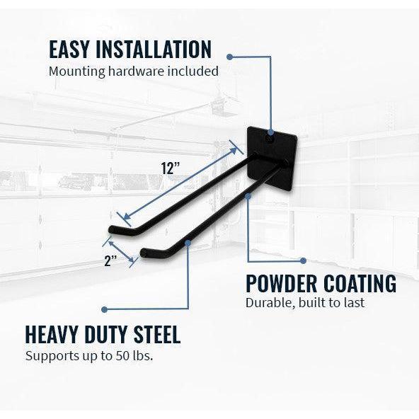 Tool Max Wall Hook | Heavy-Duty | Holds 50 lbs-Wall Mounted-Grease Monkey Garage