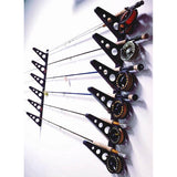 Trifecta Fishing Rod Storage Rack | 3 Levels-Wall Mounted-Grease Monkey Garage