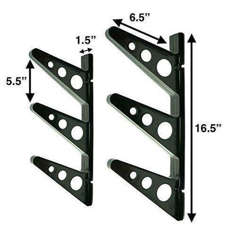 Trifecta Fishing Rod Storage Rack | 3 Levels-Wall Mounted-Grease Monkey Garage