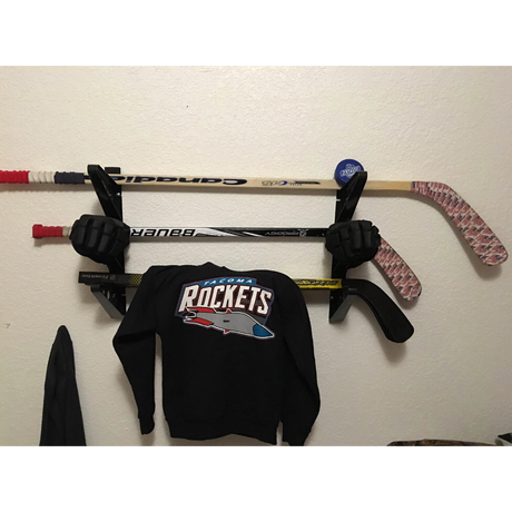 Trifecta Hockey Stick Storage Rack | 3 Levels-Wall Mounted-Grease Monkey Garage