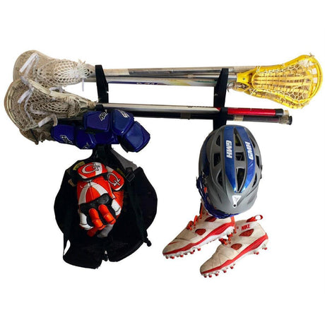 Trifecta Lacrosse Stick Storage Rack | 3 Levels-Wall Mounted-Grease Monkey Garage