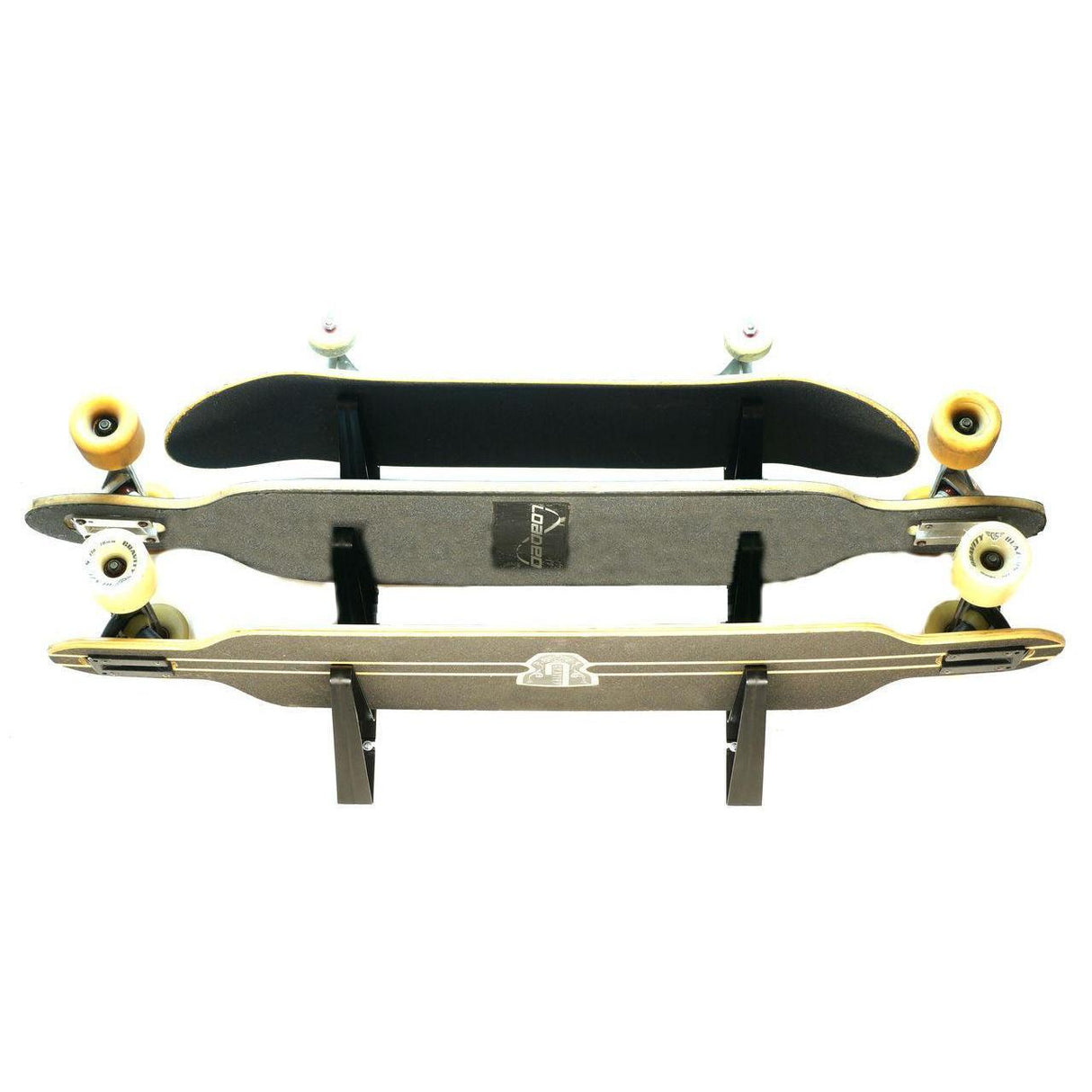 Trifecta Longboard Storage Rack | 3 Levels-Wall Mounted-Grease Monkey Garage
