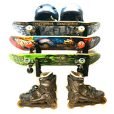 Trifecta Skateboard Storage Rack | 3 Levels-Wall Mounted-Grease Monkey Garage
