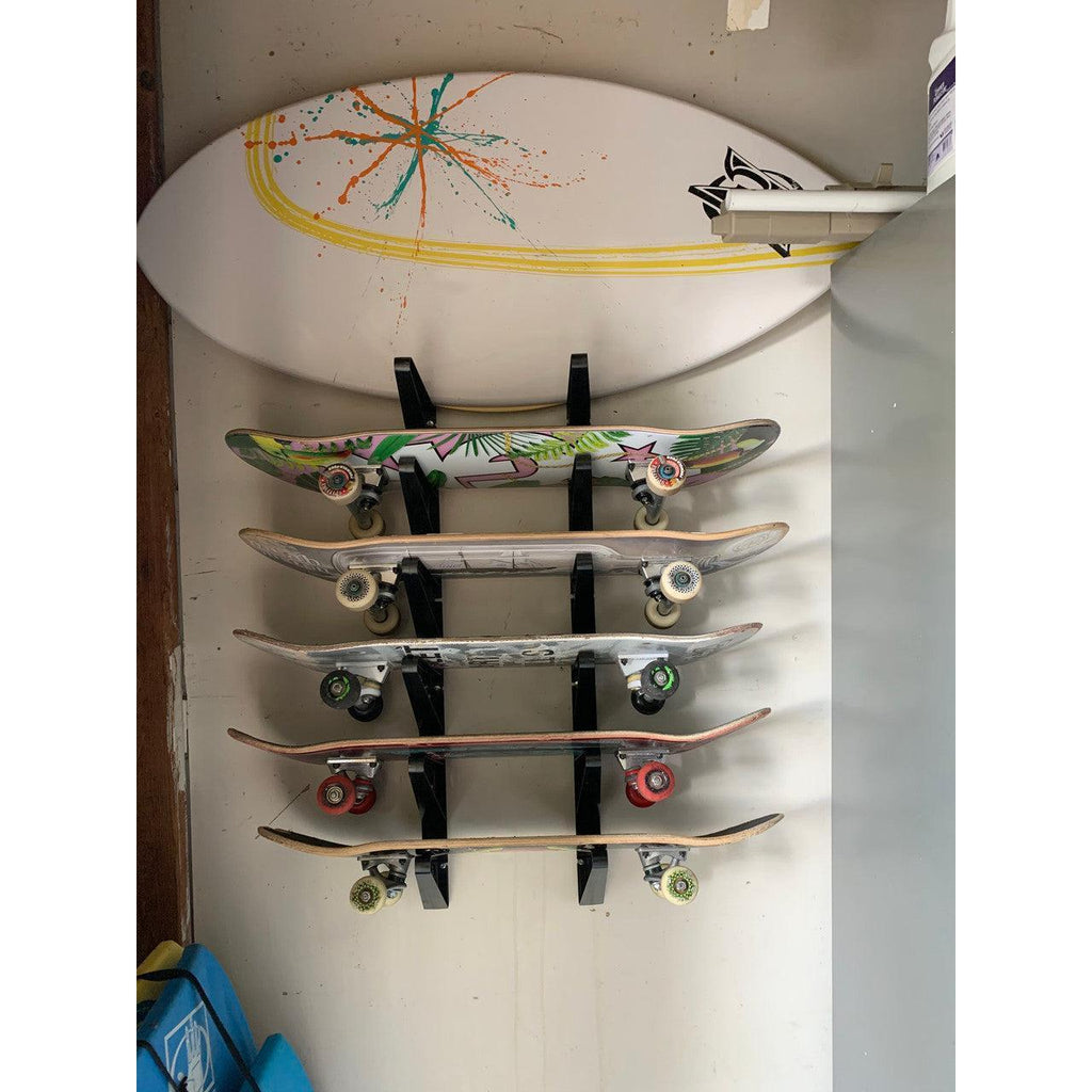 Trifecta Skateboard Storage Rack | 3 Levels-Wall Mounted-Grease Monkey Garage