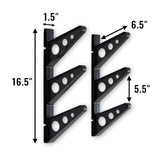 Trifecta Tool Storage Rack | 3 Levels-Wall Mounted-Grease Monkey Garage