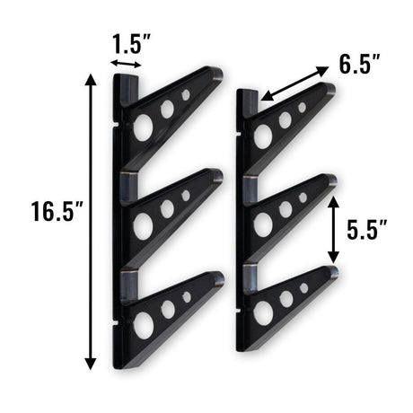 Trifecta Tool Storage Rack | 3 Levels-Wall Mounted-Grease Monkey Garage