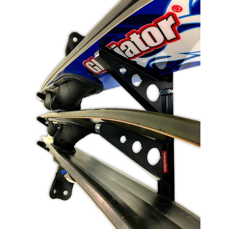 Trifecta Water Ski Storage Rack | Holds 2 Pairs of Water Skis-Wall Mounted-Grease Monkey Garage