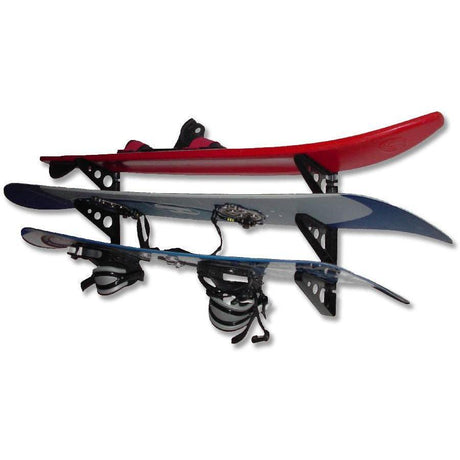 Trifecta Water Ski Storage Rack | Holds 2 Pairs of Water Skis-Wall Mounted-Grease Monkey Garage