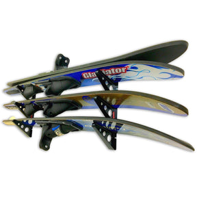 Trifecta Water Ski Storage Rack | Holds 2 Pairs of Water Skis-Wall Mounted-Grease Monkey Garage