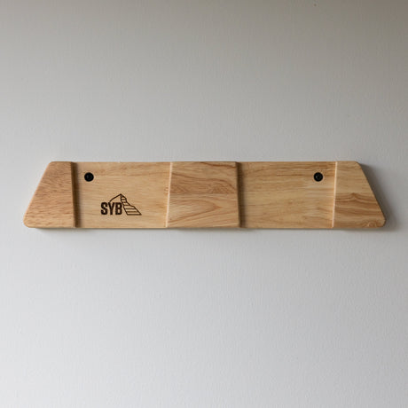 Vail Ski Display | Minimalist Wood Rack | Medium-Wall Mounted-Grease Monkey Garage