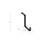 VersaRac & PWMS Multi-Pack Hanging Hooks Black (2x 4in and 2x 8in S-hooks)-Grease Monkey Garage
