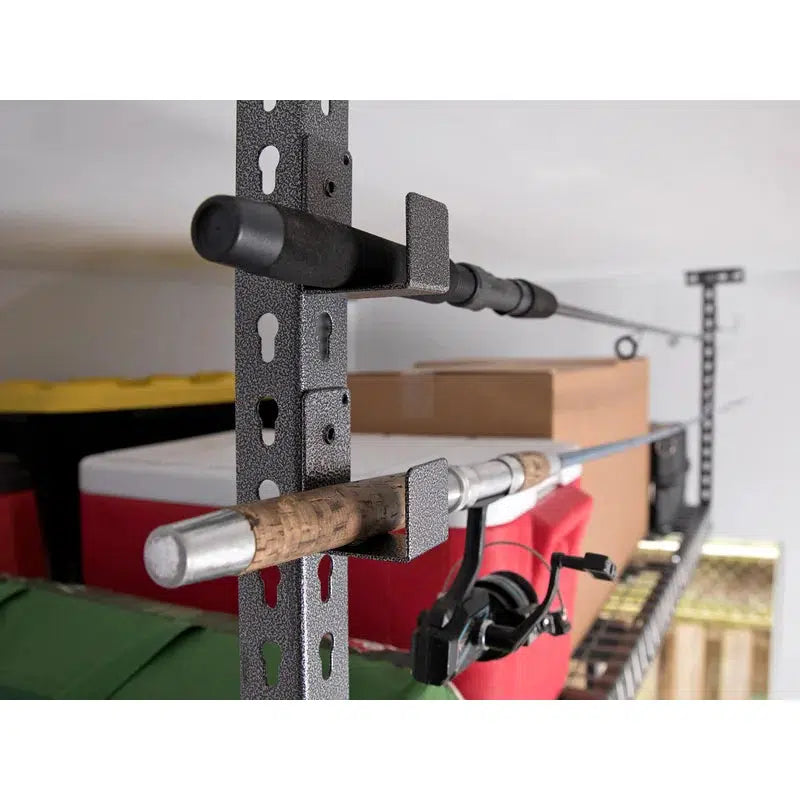 VersaRac Post Mount Hooks Black (2x 4in and 4x 2in J-hooks)-Grease Monkey Garage