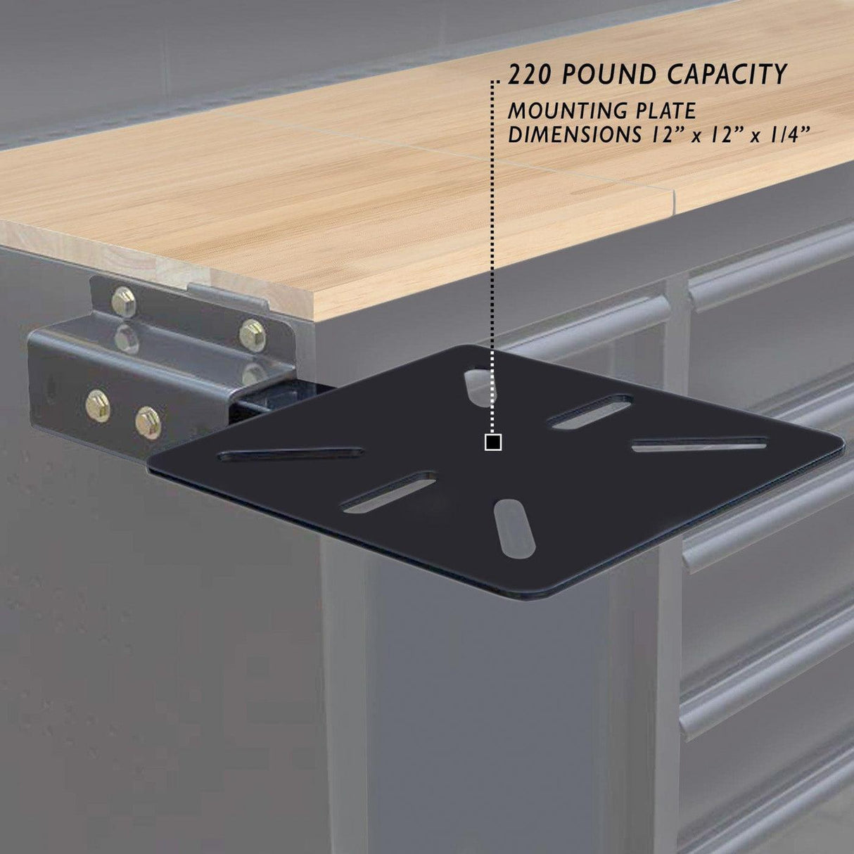 Vise Mount Accessory for U-Bracket Attachment-Grease Monkey Garage