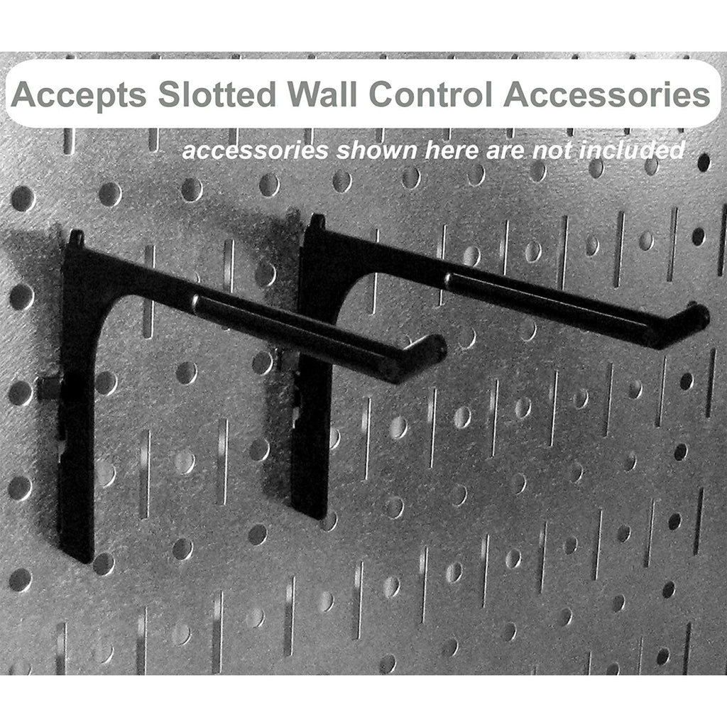 Wall Control 32" x 16" Horizontal Pegboard Garage Tool Organizer, Grey (2 Pack)-Hardware | Hardware Accessories | Tool Storage & Organization | Tool Organizer Liners & Inserts-Grease Monkey Garage