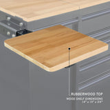 Wood Shelf Accessory for U-Bracket Attachment-Grease Monkey Garage