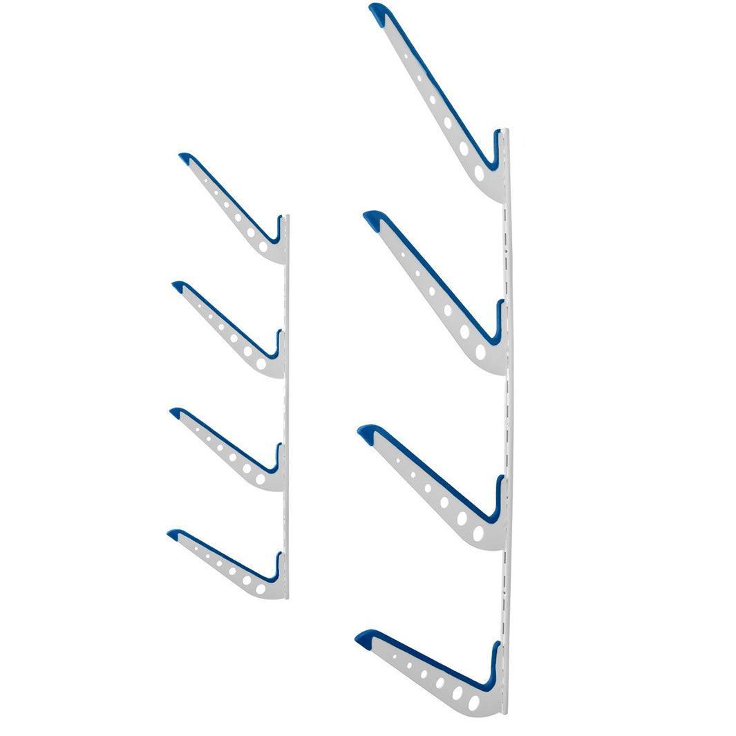 XSR Adjustable Wall Rack | Multi-Use | 4 Levels | White-Wall Mounted-Grease Monkey Garage