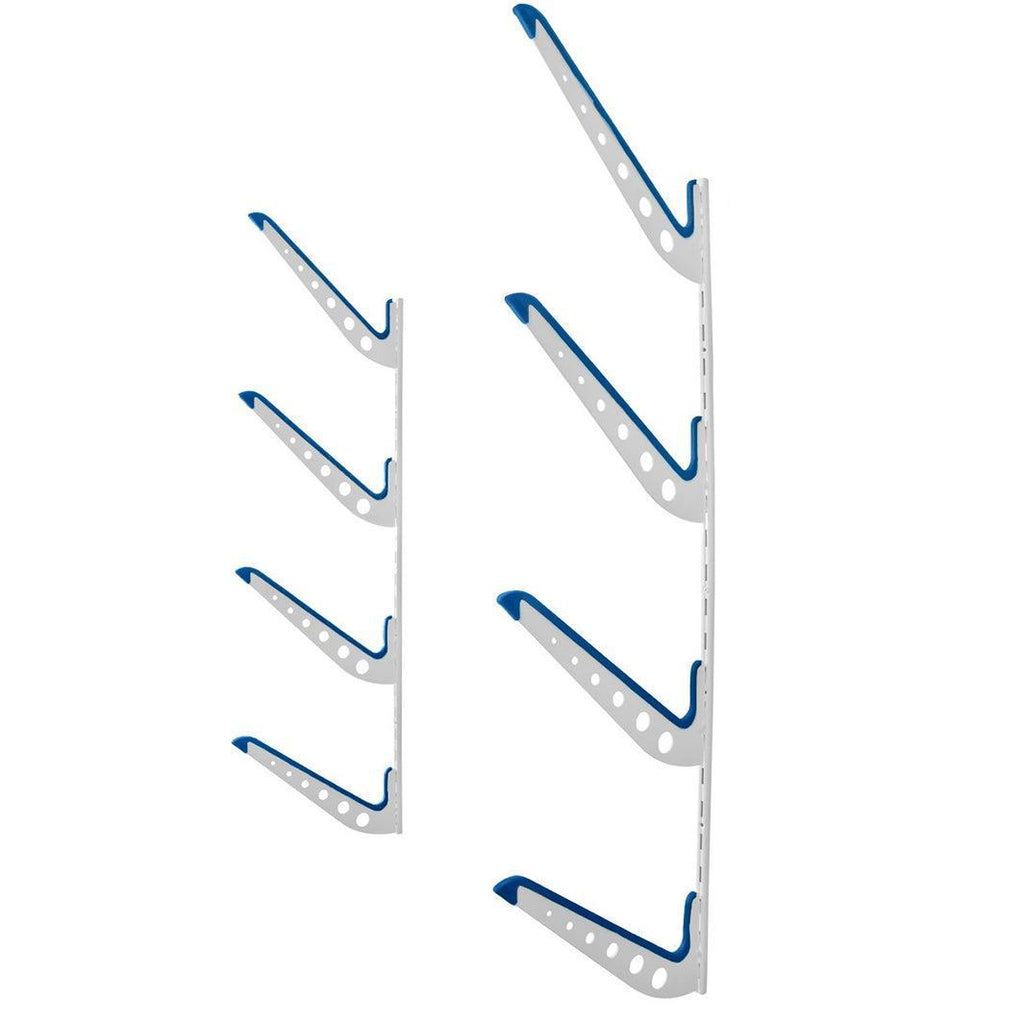 XSR Adjustable Wall Rack | Multi-Use | 4 Levels | White-Wall Mounted-Grease Monkey Garage
