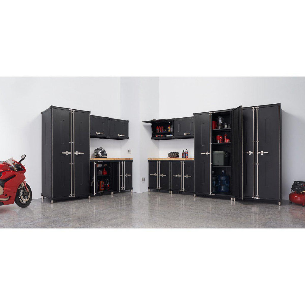 13-Piece | Professional Garage Cabinet Set | Black-Grease Monkey Garage