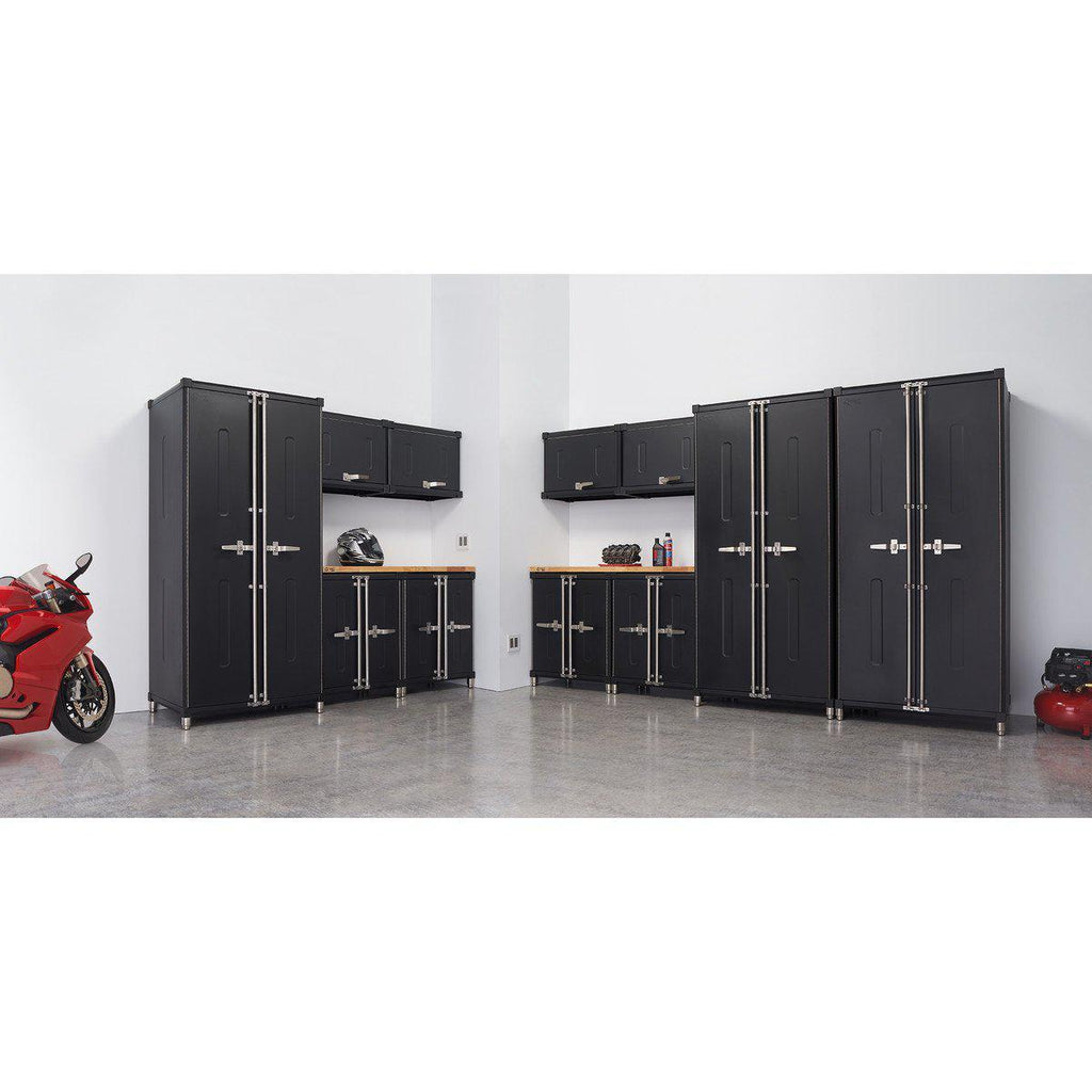 13-Piece | Professional Garage Cabinet Set | Black-Grease Monkey Garage