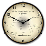 1874 Straight Razor Patent Backlit LED Clock-LED Clocks-Grease Monkey Garage