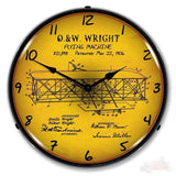 1906 Wright Flyer Patent LED Clock-LED Clocks-Grease Monkey Garage