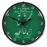 1910 Golf Club Patent LED Clock-LED Clocks-Grease Monkey Garage