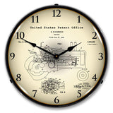 1942 John Deere McCormick Tractor Patent Backlit LED Clock-LED Clocks-Grease Monkey Garage