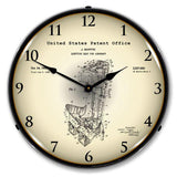 1948 Martin Aircraft Ejection Seat Patent Backlit LED Clock-LED Clocks-Grease Monkey Garage