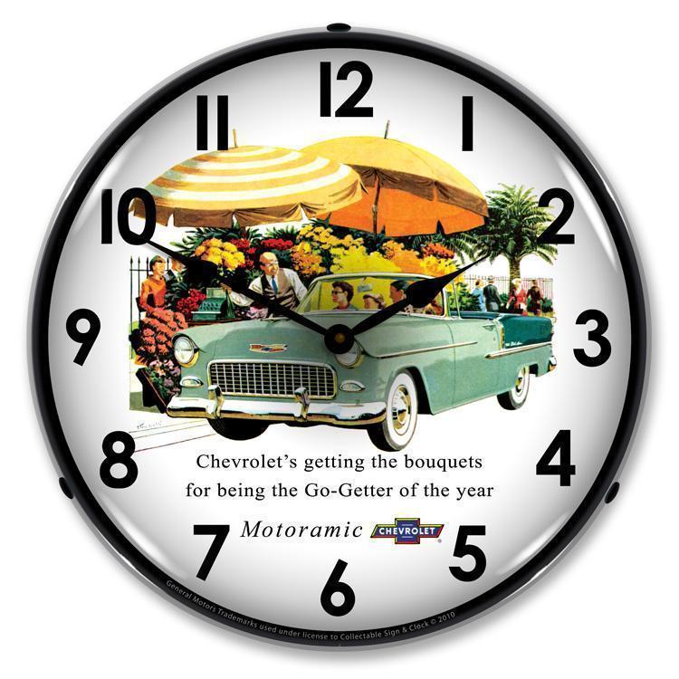 1955 Bel Air Convertible Backlit LED Clock-LED Clocks-Grease Monkey Garage