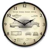 1955 Chevrolet Nomad Wagon Patent Backlit LED Clock-LED Clocks-Grease Monkey Garage