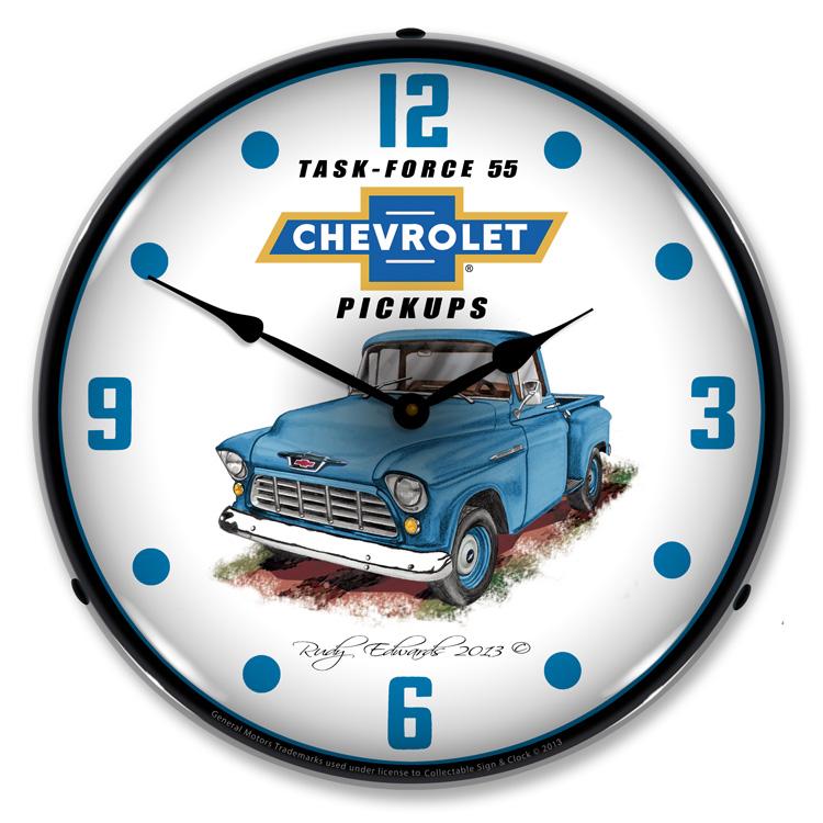 1955 Chevrolet Truck LED Clock-LED Clocks-Grease Monkey Garage
