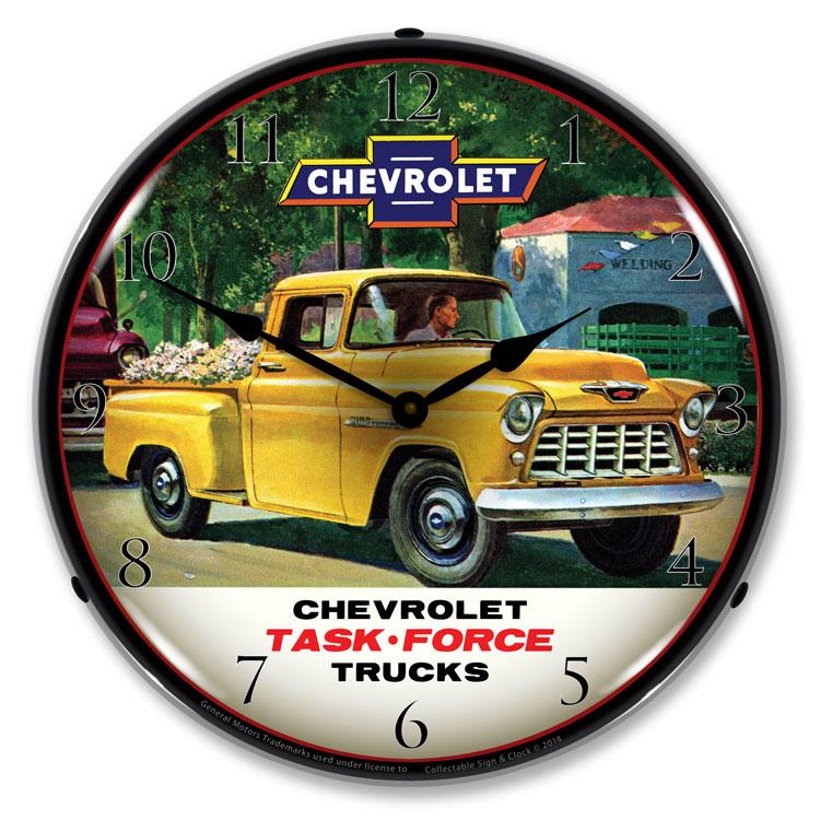 1955 Chevrolet Truck Task Force LED Clock-LED Clocks-Grease Monkey Garage