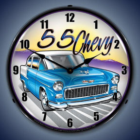 1955 Chevy Backlit LED Clock-LED Clocks-Grease Monkey Garage