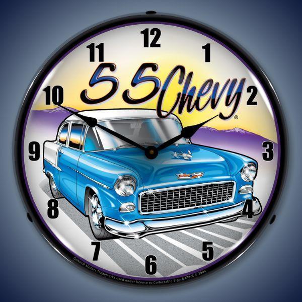 1955 Chevy Backlit LED Clock-LED Clocks-Grease Monkey Garage