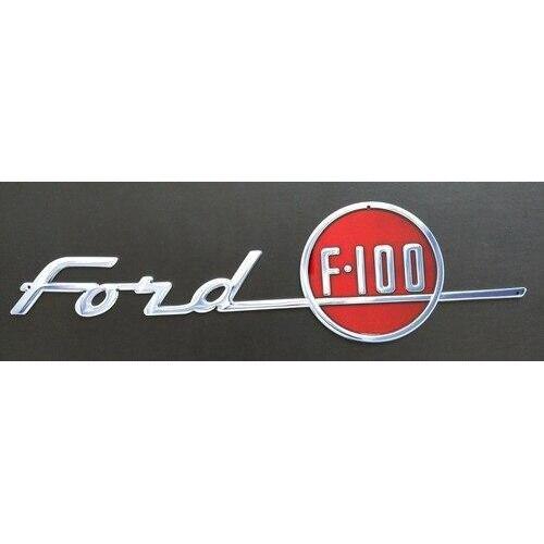 1955 Ford F-100 Emblem Metal Sign-Metal Signs-Grease Monkey Garage