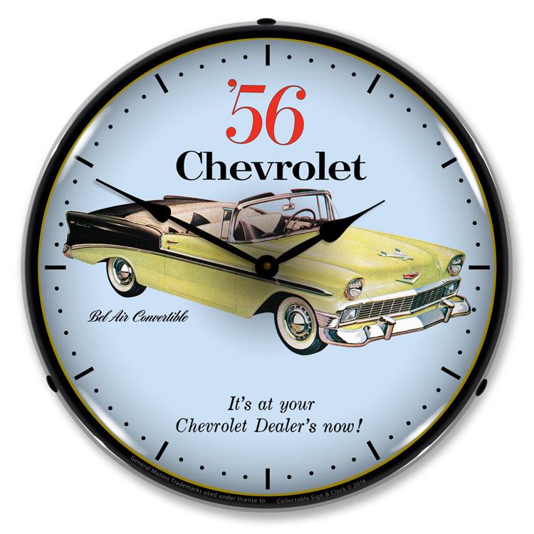 1956 Chevrolet Bel Air Convertible LED Clock-LED Clocks-Grease Monkey Garage