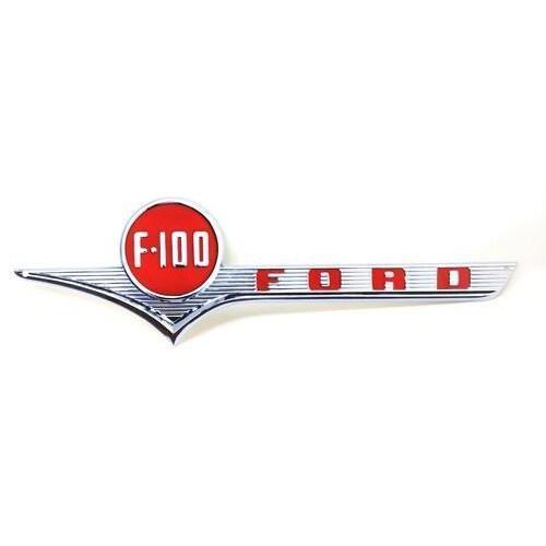 1956 Ford F-100 Emblem Metal Sign-Metal Signs-Grease Monkey Garage