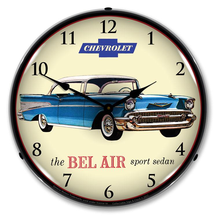1957 Chevrolet Bel Air LED Clock-LED Clocks-Grease Monkey Garage