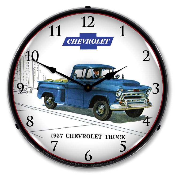 1957 Chevrolet Truck LED Clock-LED Clocks-Grease Monkey Garage