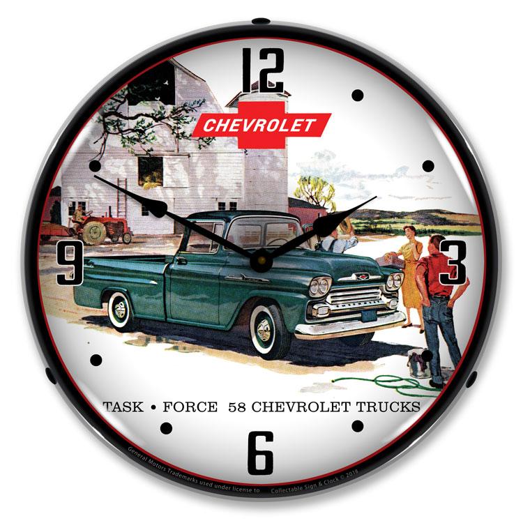 1958 Chevrolet Truck LED Clock-LED Clocks-Grease Monkey Garage