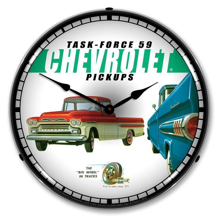 1959 Chevrolet Pickup Backlit LED Clock-LED Clocks-Grease Monkey Garage