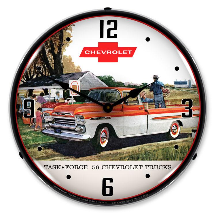 1959 Chevrolet Task Force Truck LED Clock-LED Clocks-Grease Monkey Garage