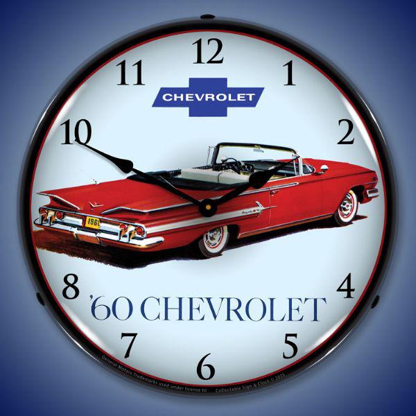 1960 Impala Convertible Backlit LED Clock-LED Clocks-Grease Monkey Garage