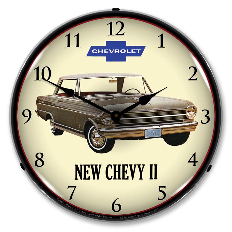 1962 Chevy II Nova LED Clock-LED Clocks-Grease Monkey Garage