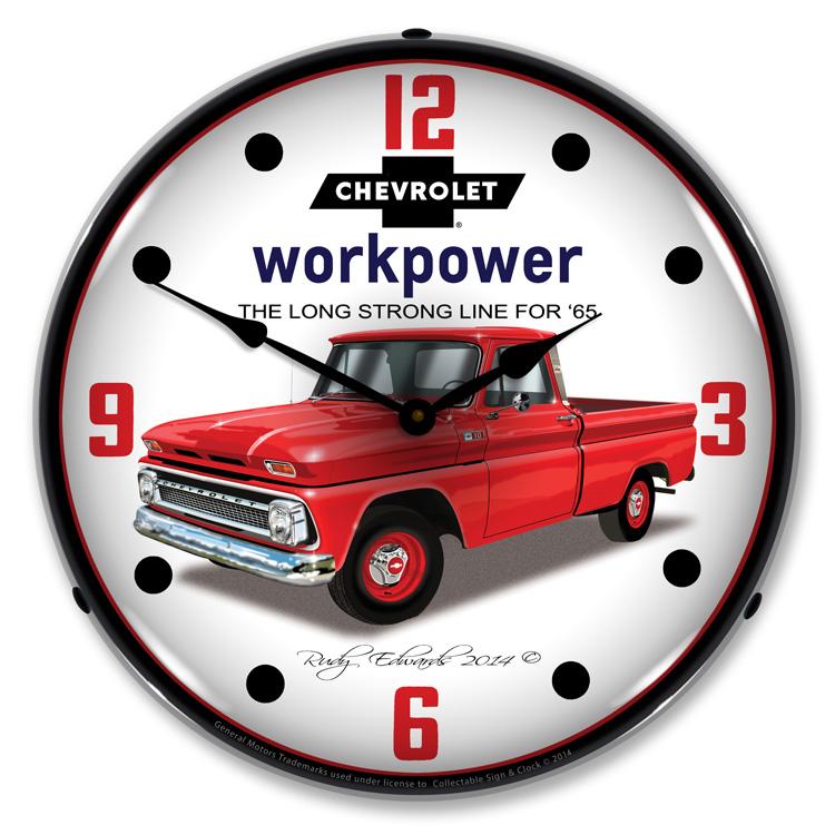 1965 Chevrolet Truck LED Clock-LED Clocks-Grease Monkey Garage